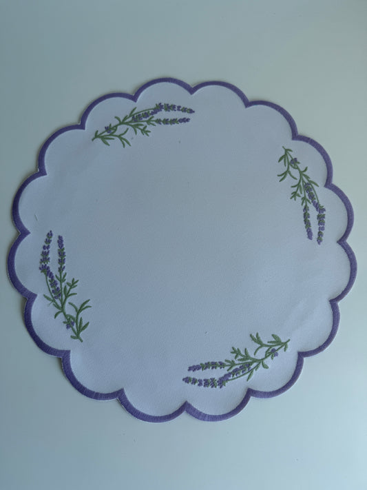 Lavender Two-Sided Table Mat