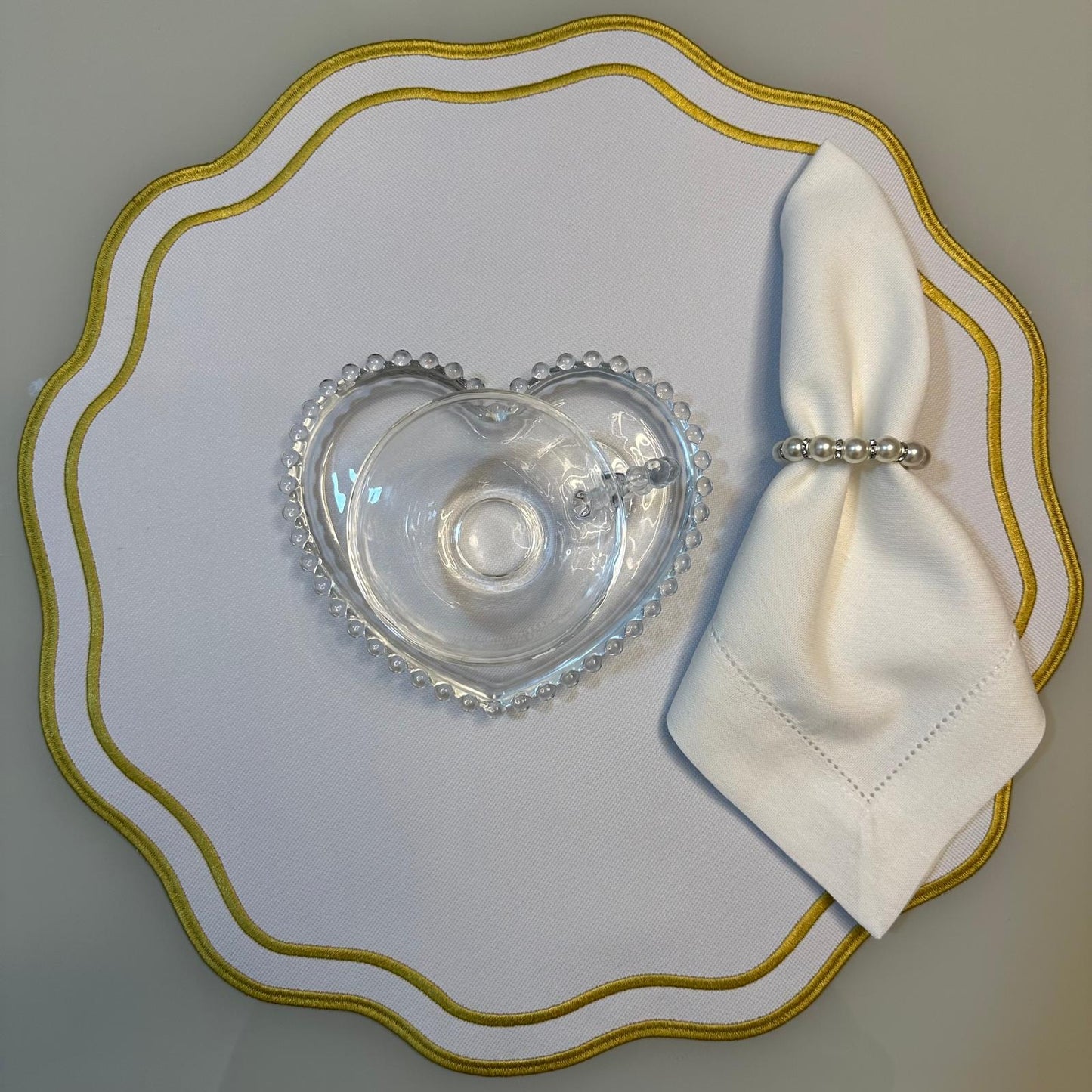 Golden Elegance Placemat