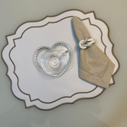 Elegant Placemat with Wavy Edges