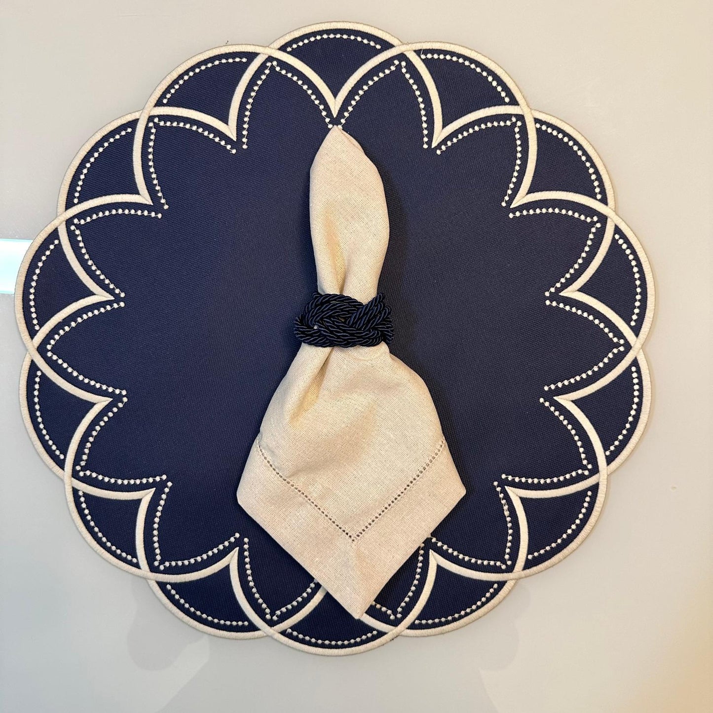 Navy Blue Fabric Placemat