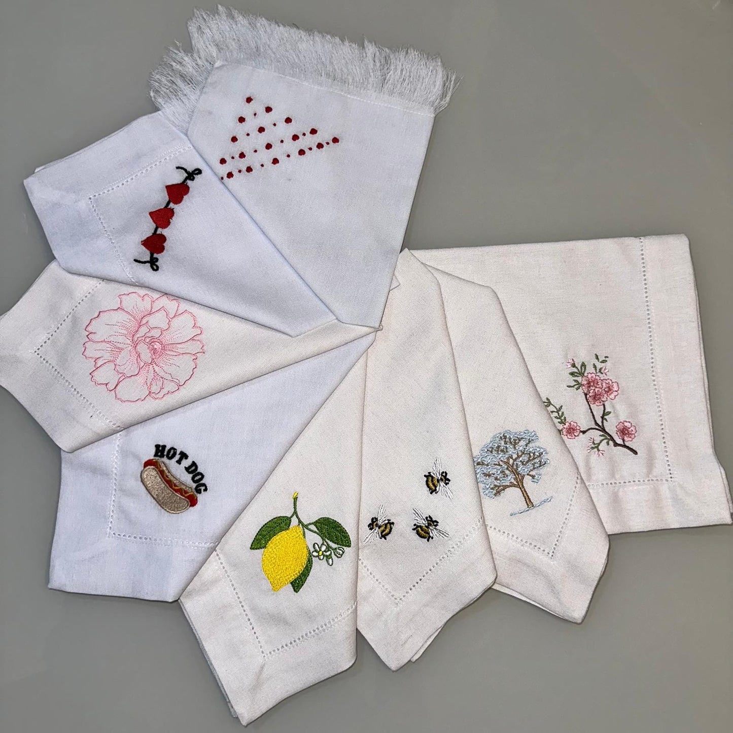 Elegant Embroidered Napkins