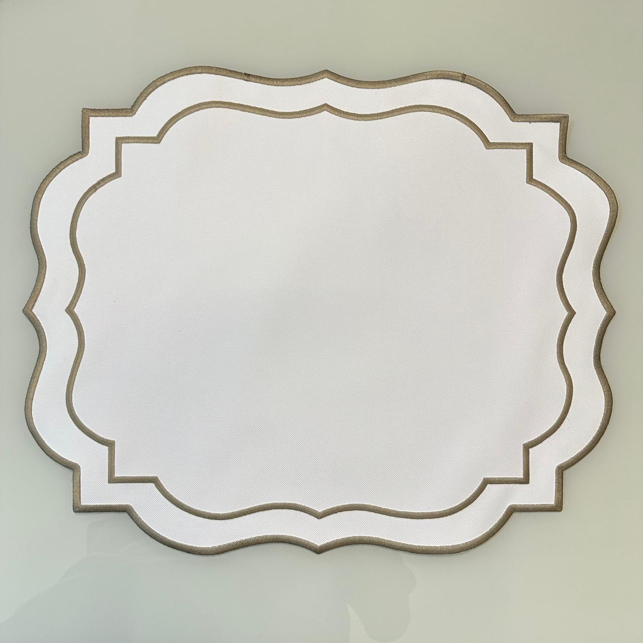 Elegant Placemat with Wavy Edges