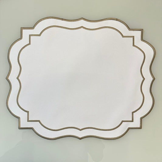 Elegant Placemat with Wavy Edges