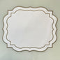 Elegant Placemat with Wavy Edges