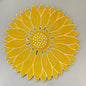 Round Placemat with Sunflower Design